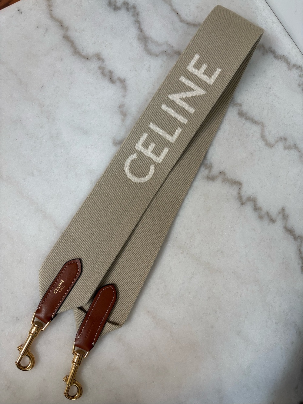 Celine Short Strap Wool Jacquard